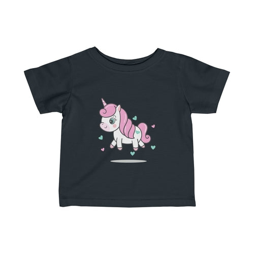 Pink Unicorn Girl Tee