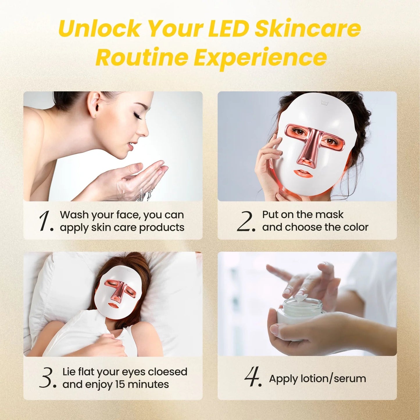 7-Color LED Light Therapy Face Mask