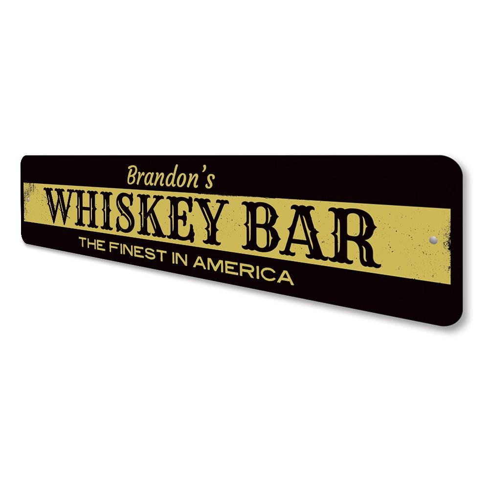 Whiskey Bar Name Sign