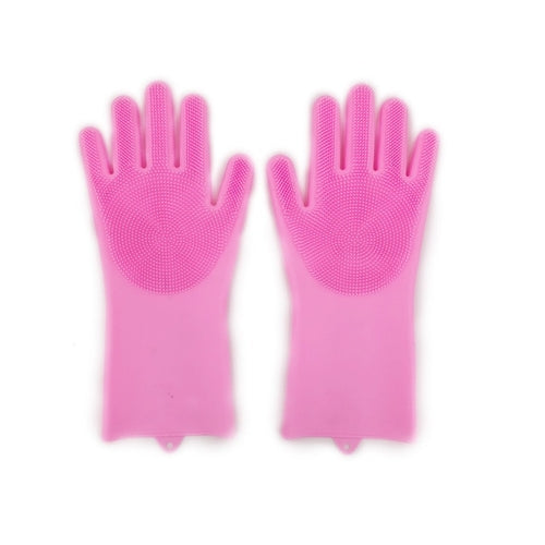 1Pair Dishwashing Cleaning Gloves Magic Silicone