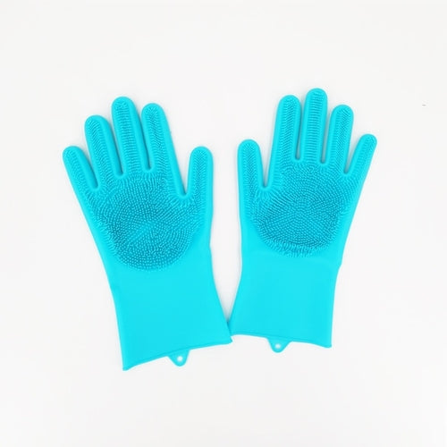 1Pair Dishwashing Cleaning Gloves Magic Silicone