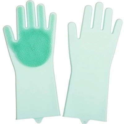 1Pair Dishwashing Cleaning Gloves Magic Silicone