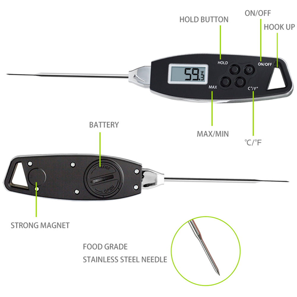 20°C to 250°C Digital Food Thermometer Backlight