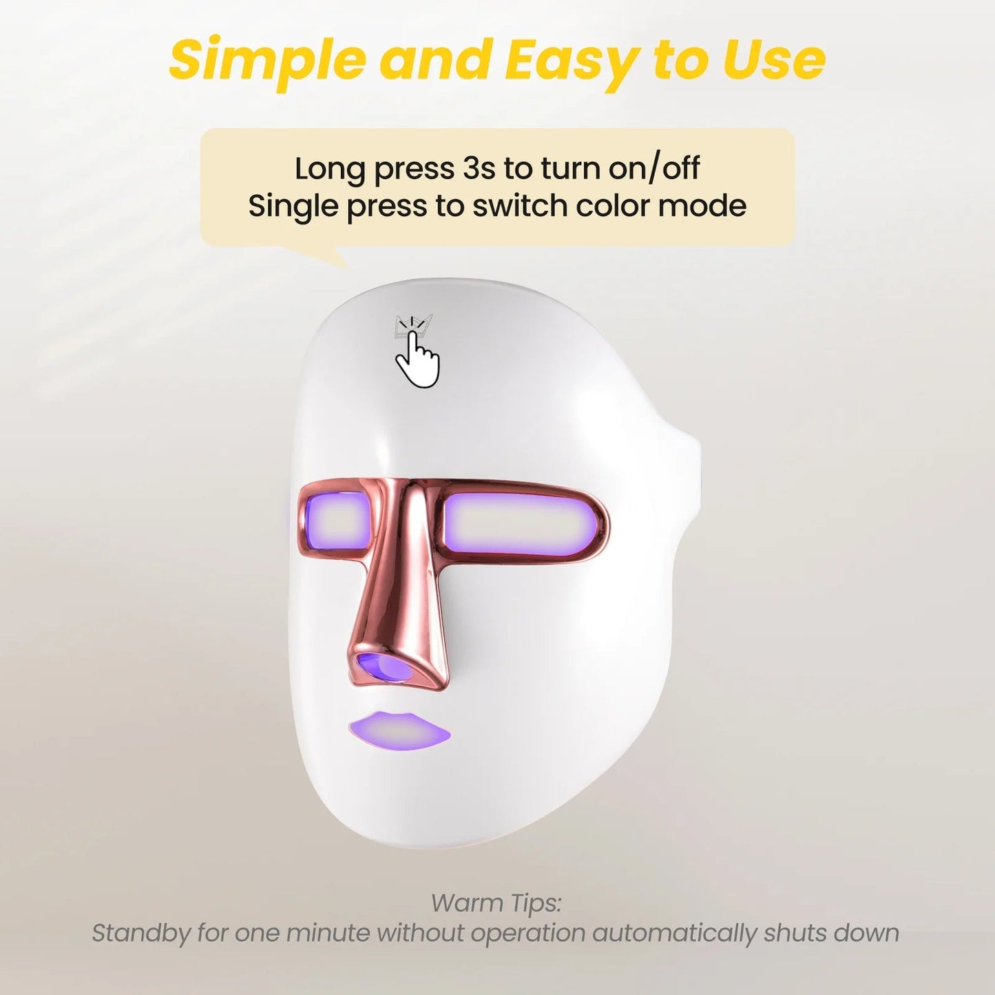 7-Color LED Light Therapy Face Mask