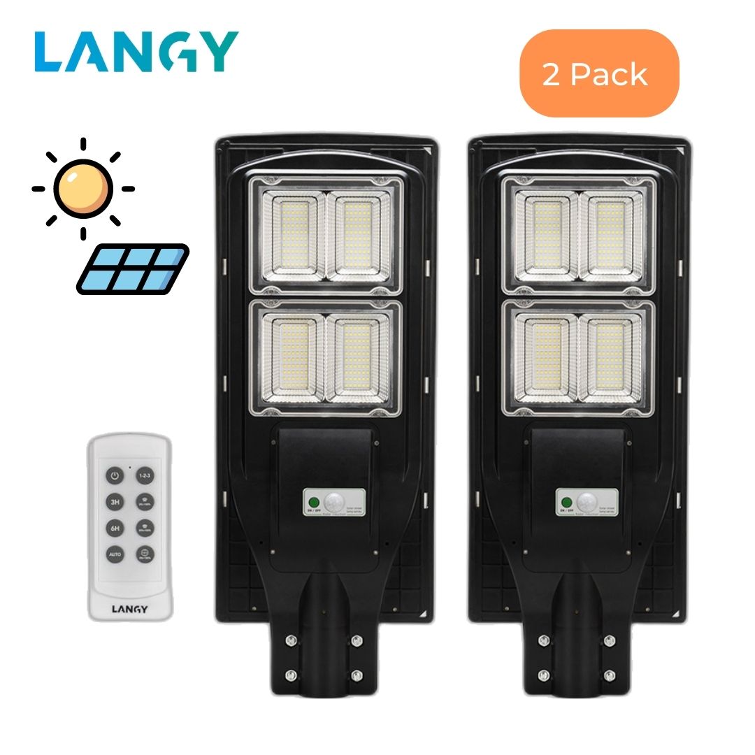 LANGY 120 W solar street lights 12000 lumens
