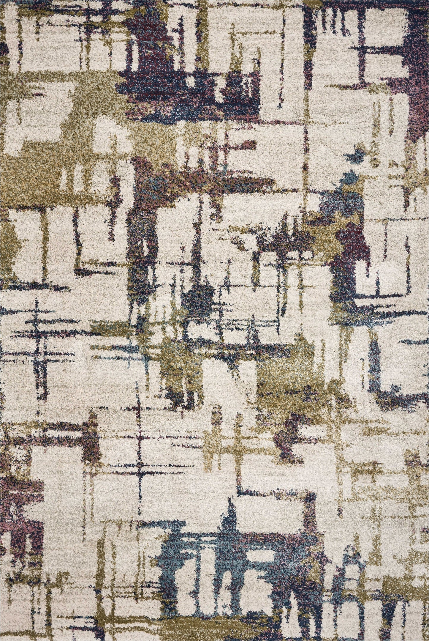 7' x 9' Polypropylene Ivory Area Rug