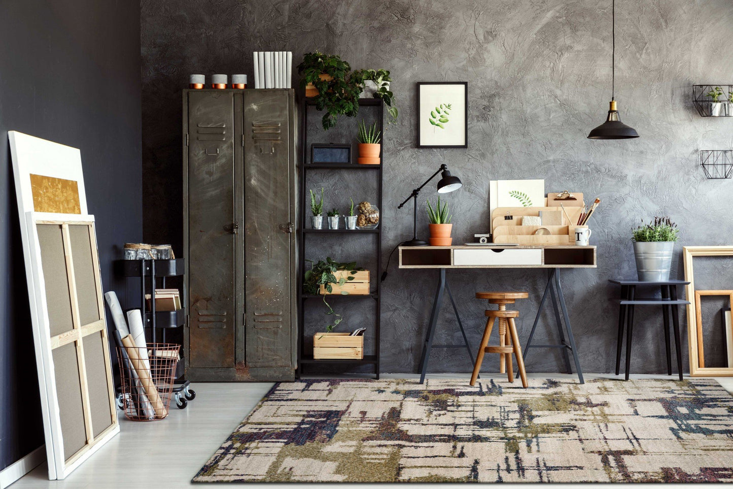 7' x 9' Polypropylene Ivory Area Rug