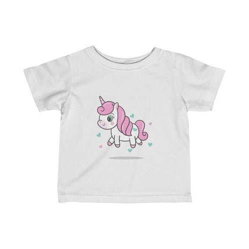 Pink Unicorn Girl Tee