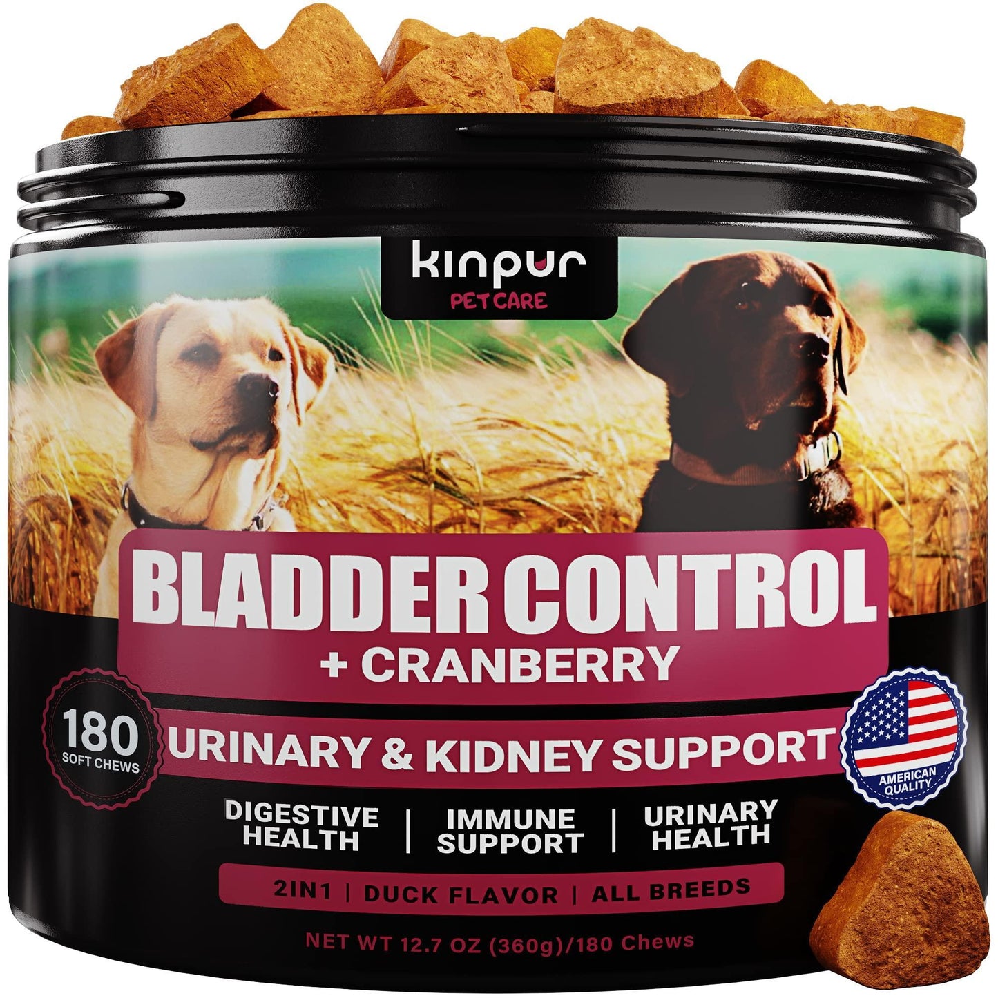 180 Cranberry Chews Dog Cranberry Supplement Natural Aid for