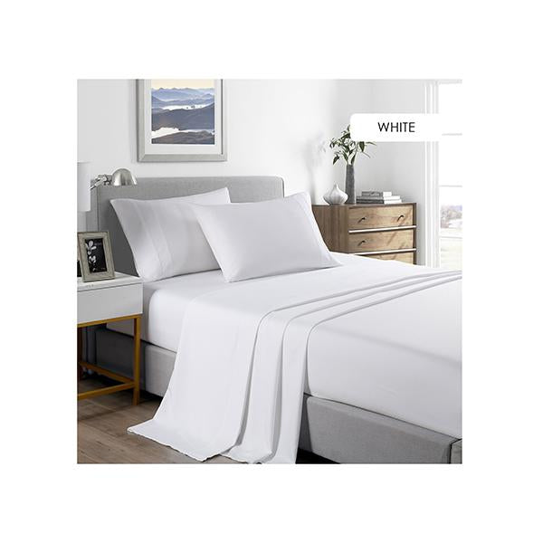 Casa Decor 2000 Bamboo Cooling Sheet Set Ultra Soft Bedding White