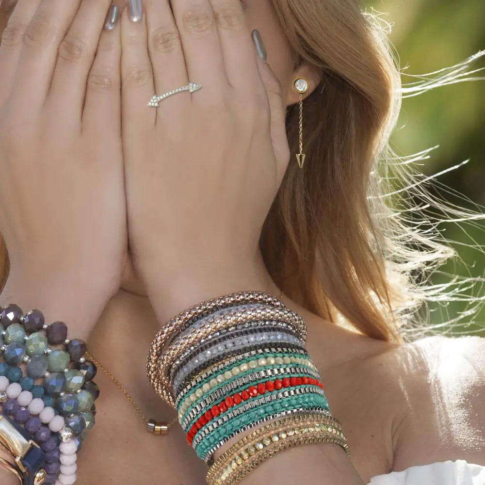 Looped Bracelet-Tangerine