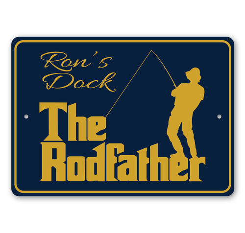 The Rodfather Fishing Sign