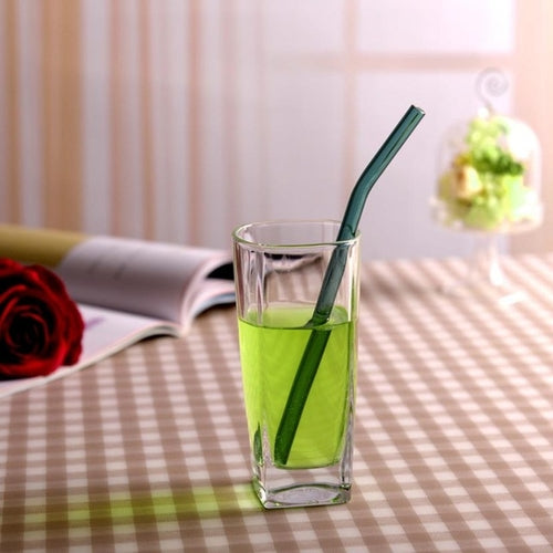 Reusable Glass Straws Smoothie Drinking Straws for