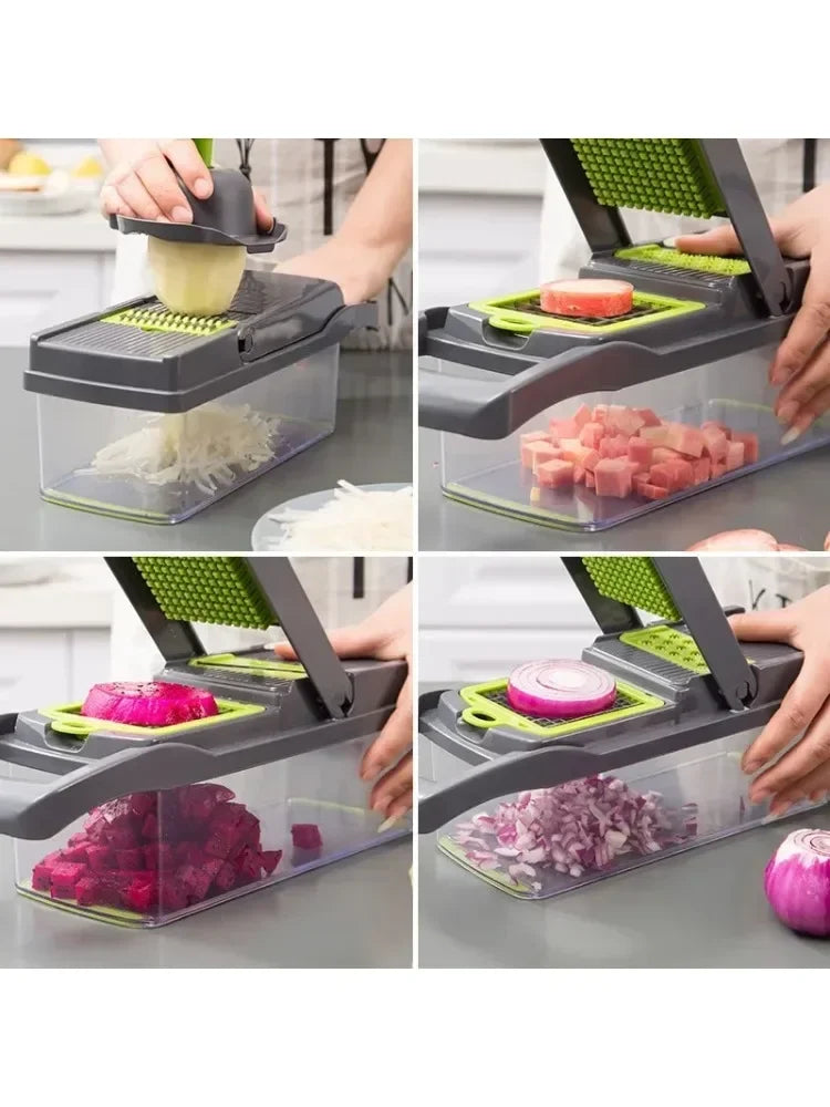 15/22 in 1 Multifunctional Vegetable Chopper Onion Chopper Handle Food