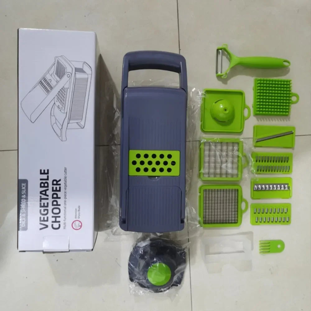 15/22 in 1 Multifunctional Vegetable Chopper Onion Chopper Handle Food