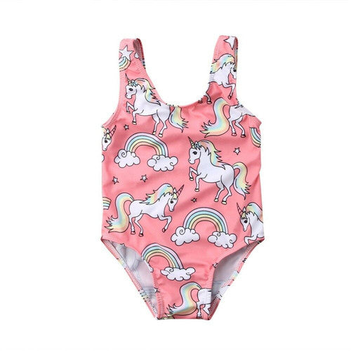 Toddler Kids Baby Girls Swimsuit Swimwear Bathing