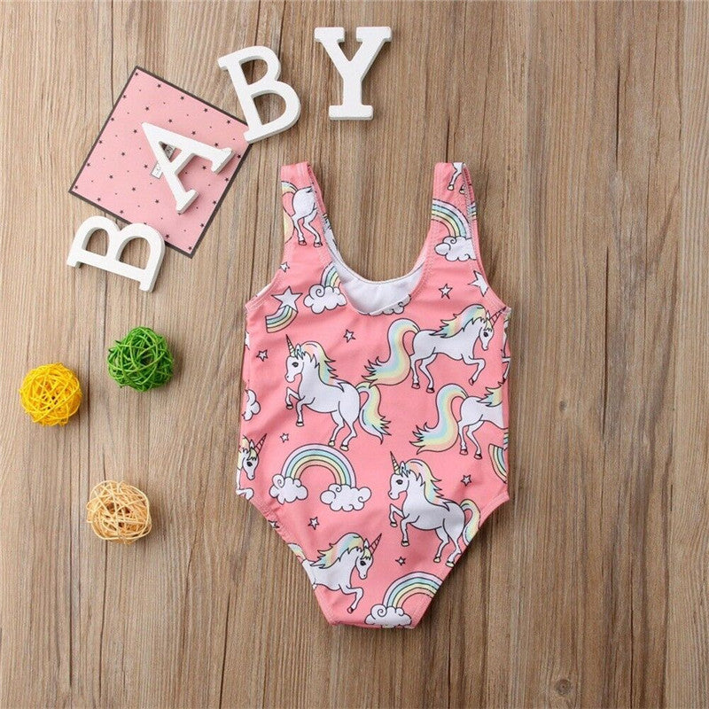 Toddler Kids Baby Girls Swimsuit Swimwear Bathing