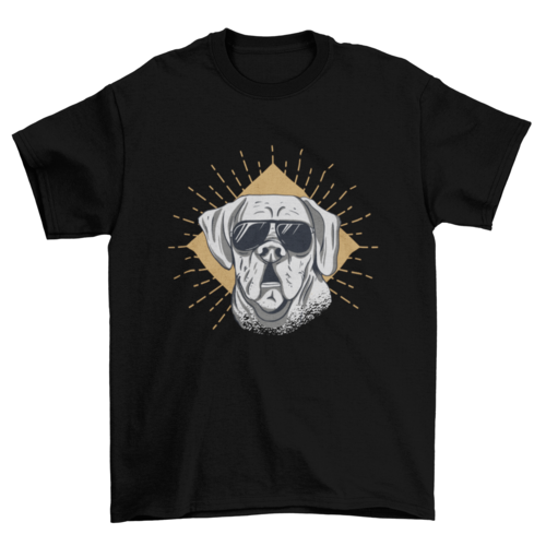 Sunglasses dog t-shirt