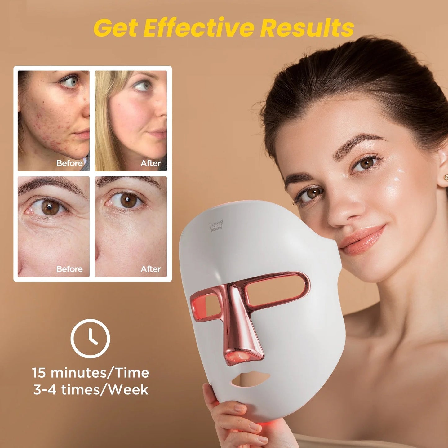 7-Color LED Light Therapy Face Mask