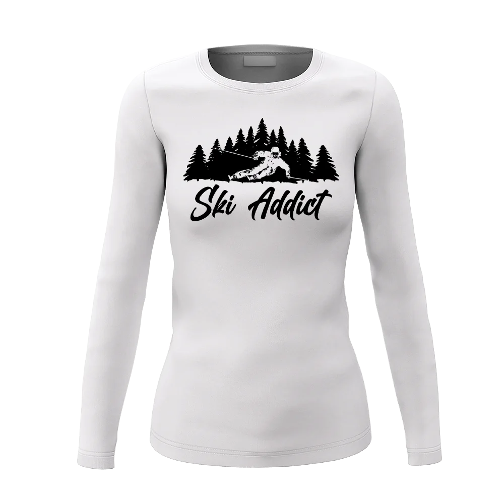 Ski Addict Women Long Sleeve Shirt