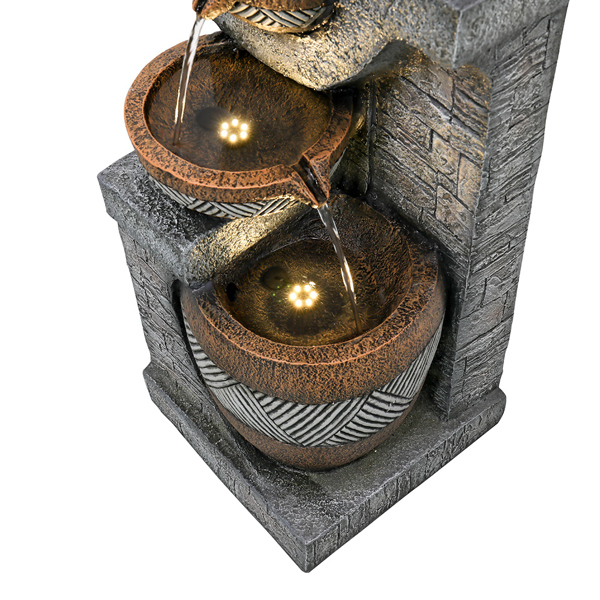 42.5inches Garden Landscape Water Fountain for Home Garden Decor