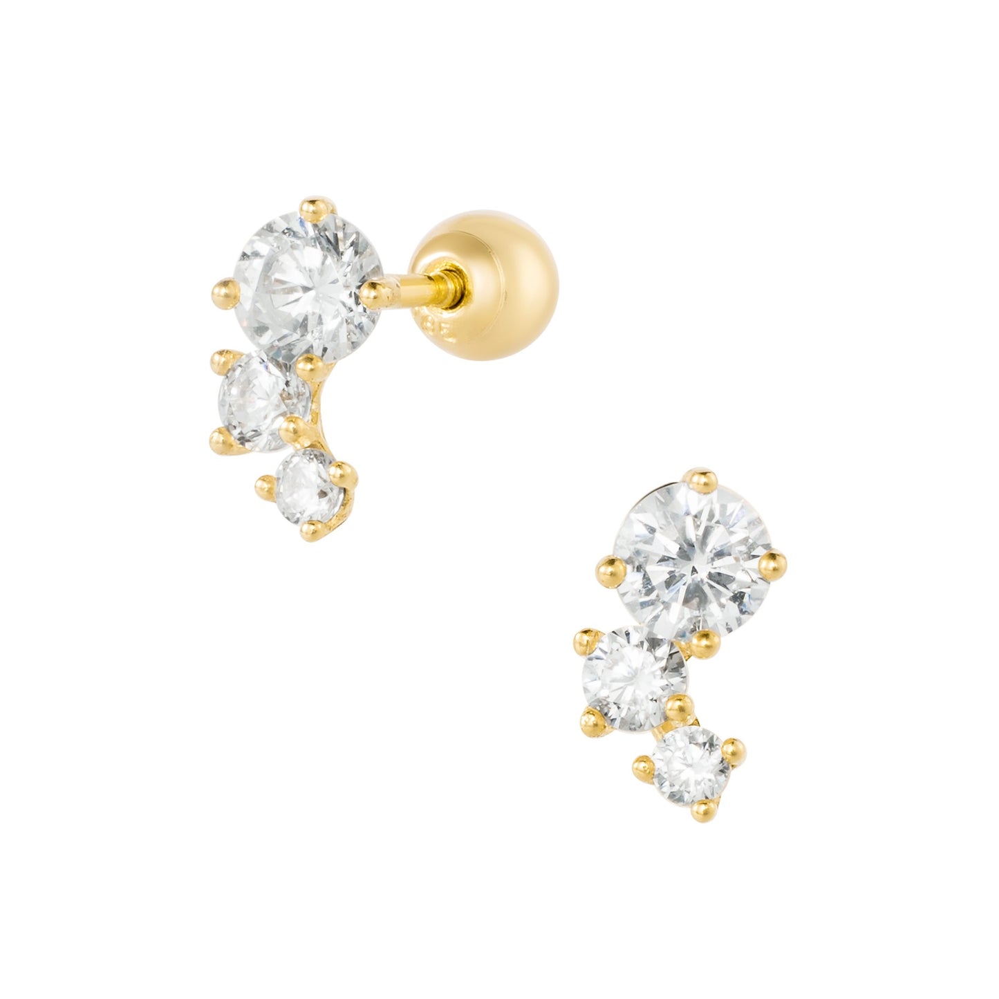 14K (58.5%) SOLID GOLD MALLORIE PIERCING