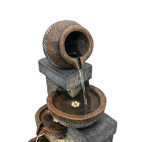 42.5inches Garden Landscape Water Fountain for Home Garden Decor