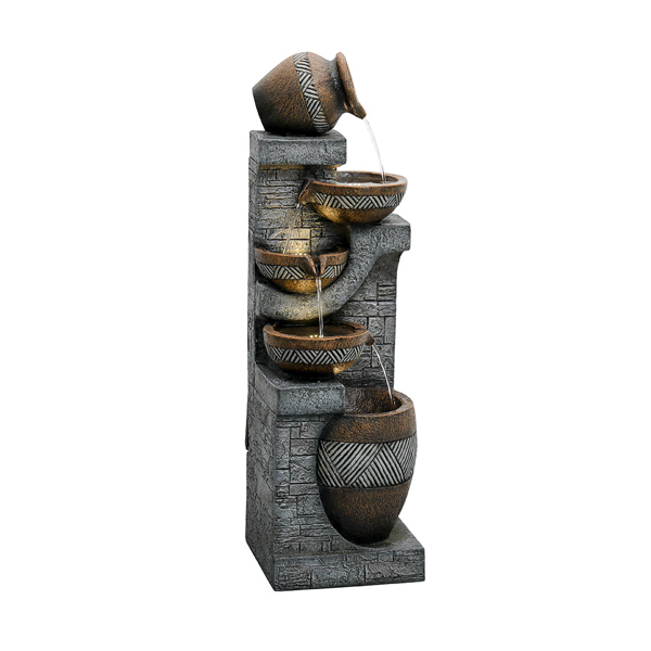 42.5inches Garden Landscape Water Fountain for Home Garden Decor