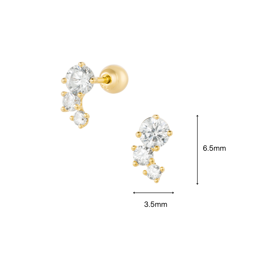 14K (58.5%) SOLID GOLD MALLORIE PIERCING