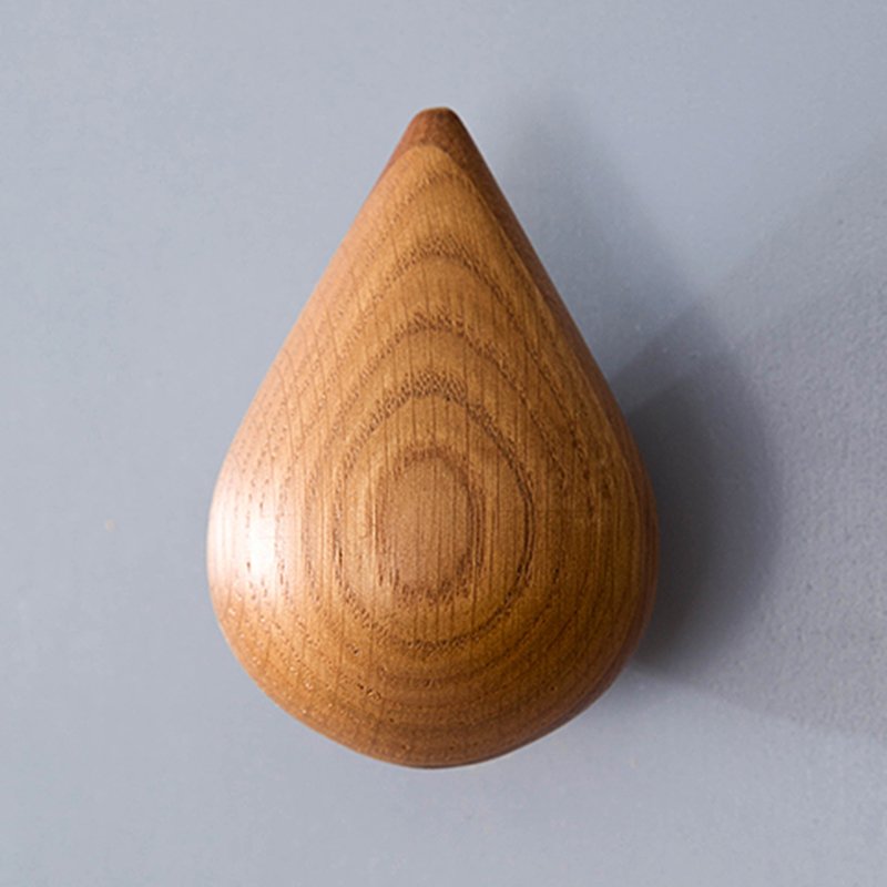 Wooden Water Drop Hook