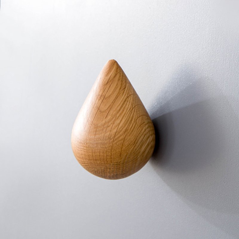 Wooden Water Drop Hook