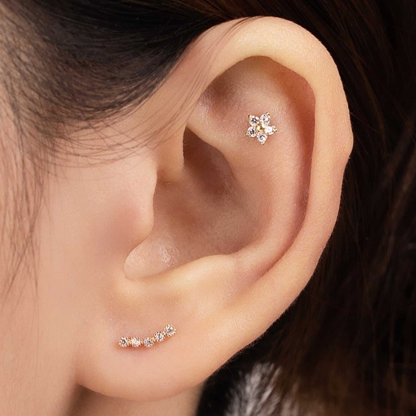 14K (58.5%) SOLID GOLD XAVIA PIERCING