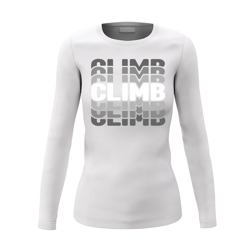 Climmmmmb Women Long Sleeve Shirt