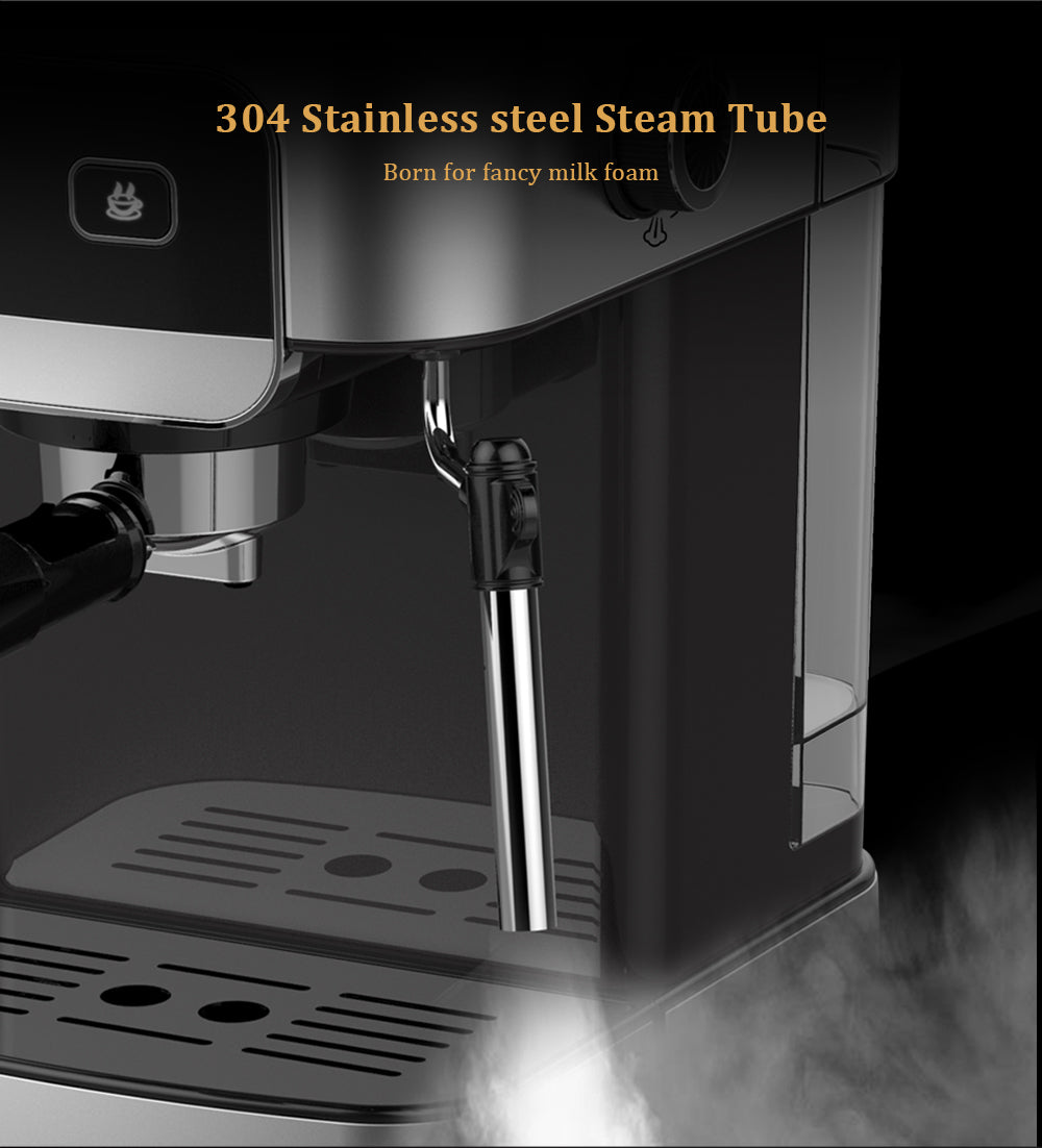 1200W 20 Bar Espresso Coffee Machine Instant Preheat Coffee Maker with