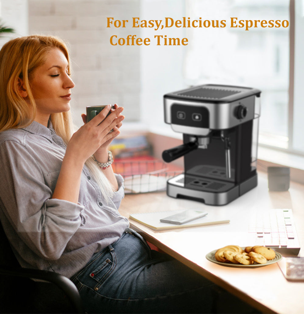 1200W 20 Bar Espresso Coffee Machine Instant Preheat Coffee Maker with
