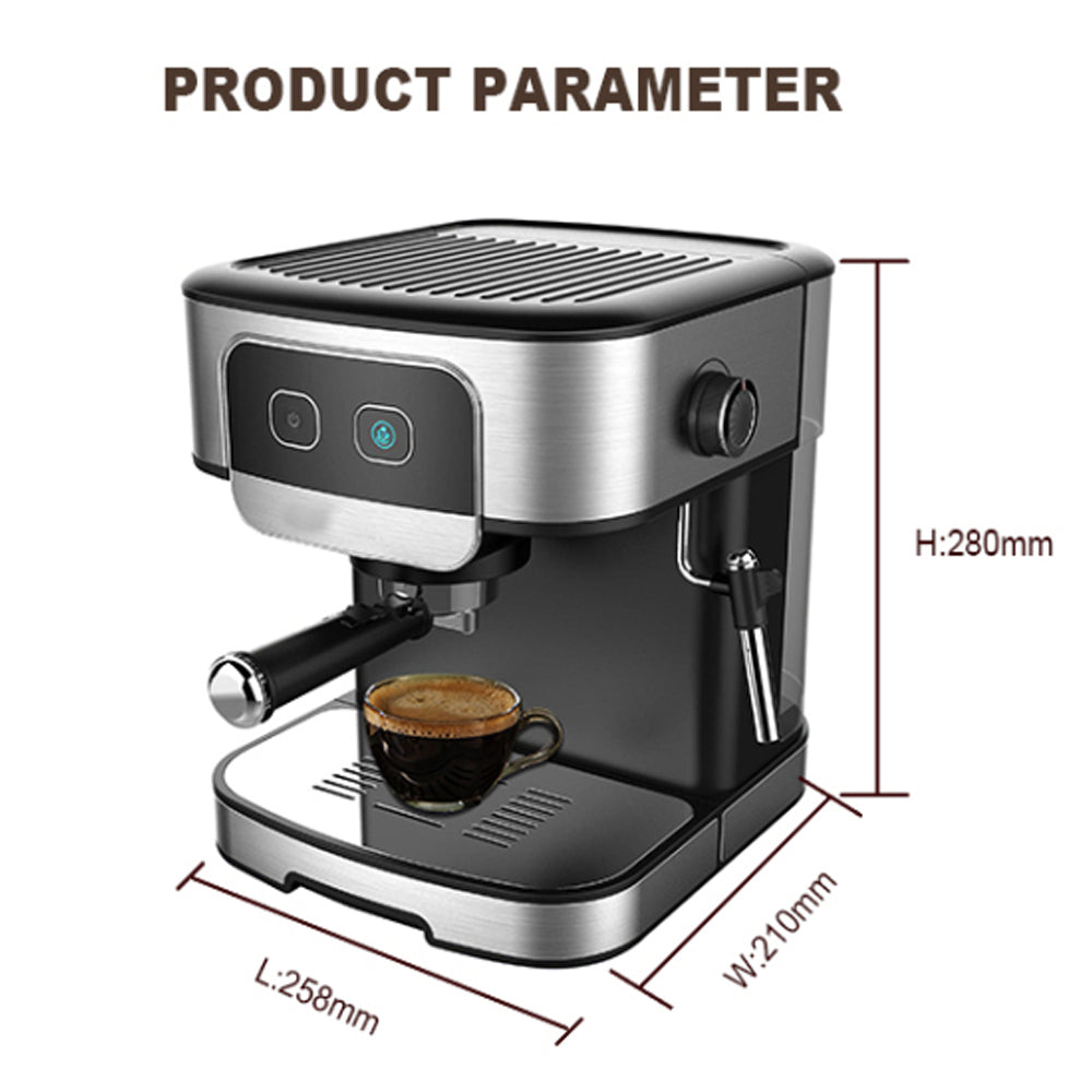 1200W 20 Bar Espresso Coffee Machine Instant Preheat Coffee Maker with