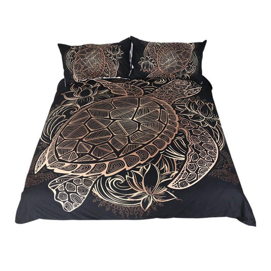 Turtles Bedding Set Animal Tortoise Duvet Bed