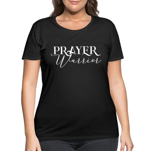 Graphic Tee, Prayer Warrior, Womens Plus Size Curvy T-shirt