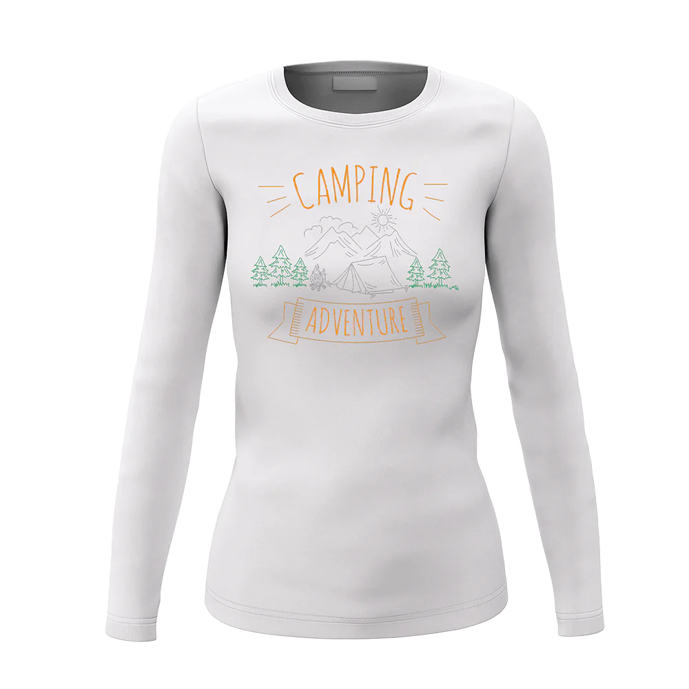 Camping Adventure Women Long Sleeve Shirt