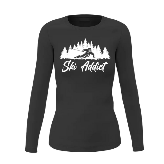 Ski Addict Women Long Sleeve Shirt