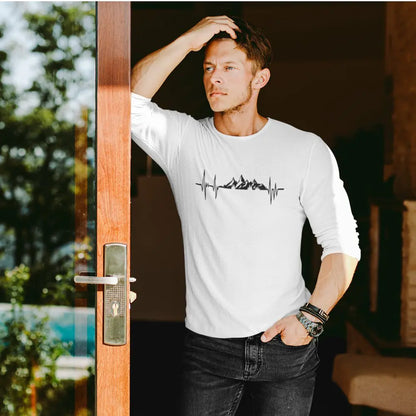Mountains Heartbeats Long Sleeve Shirt