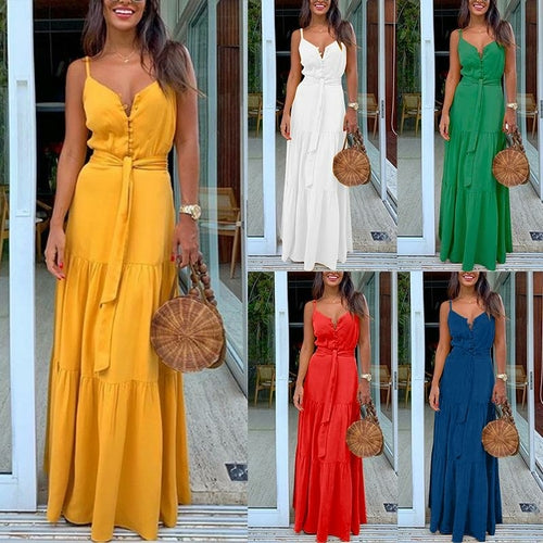Party Night Elegant Sexy Maxi Summer Dress