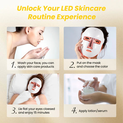 7-Color LED Light Therapy Face Mask