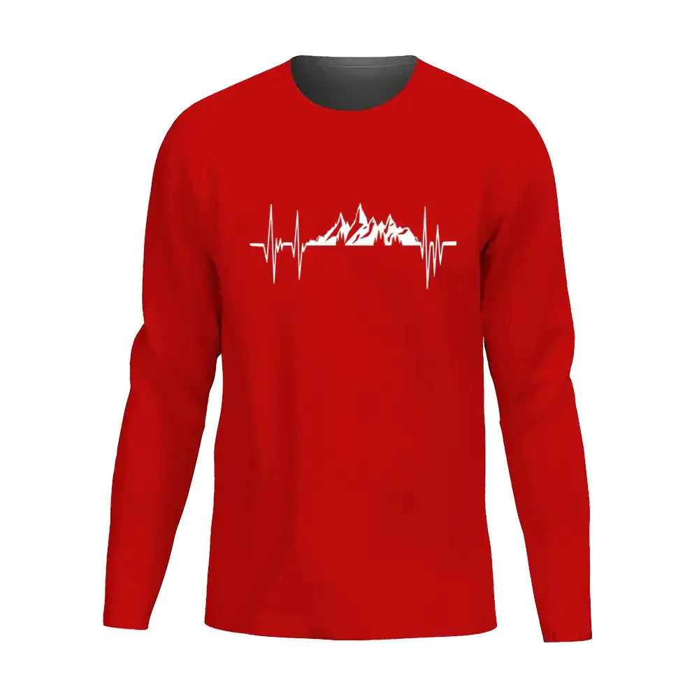 Mountains Heartbeats Long Sleeve Shirt
