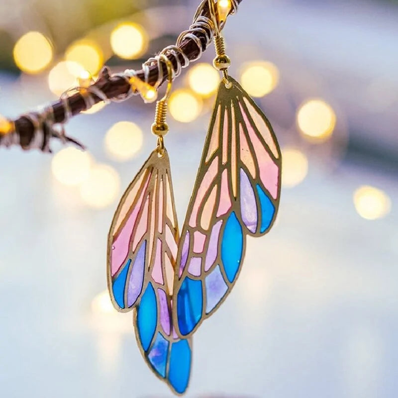 Fairy Butterfly Wings Drop Earrings