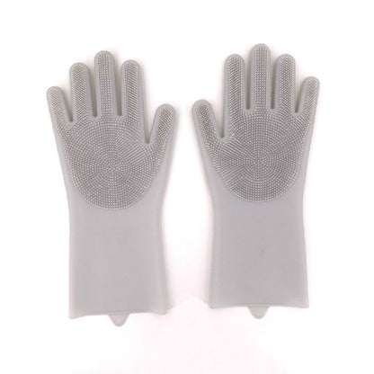 1Pair  Dishwashing Cleaning Gloves Magic Silicone