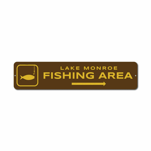Fishing Area Sign