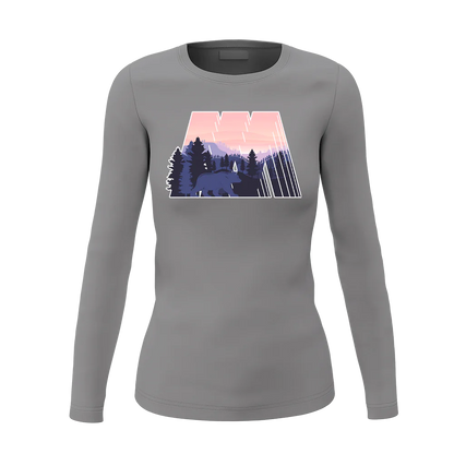 Geometric Camping Women Long Sleeve Shirt
