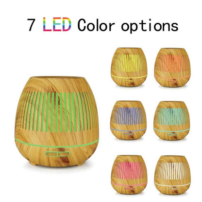 Essential Oil Aroma Diffuser and Remote - 300ml Hollow Ultrasonic Air