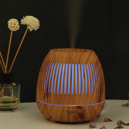 Essential Oil Aroma Diffuser and Remote - 300ml Hollow Ultrasonic Air